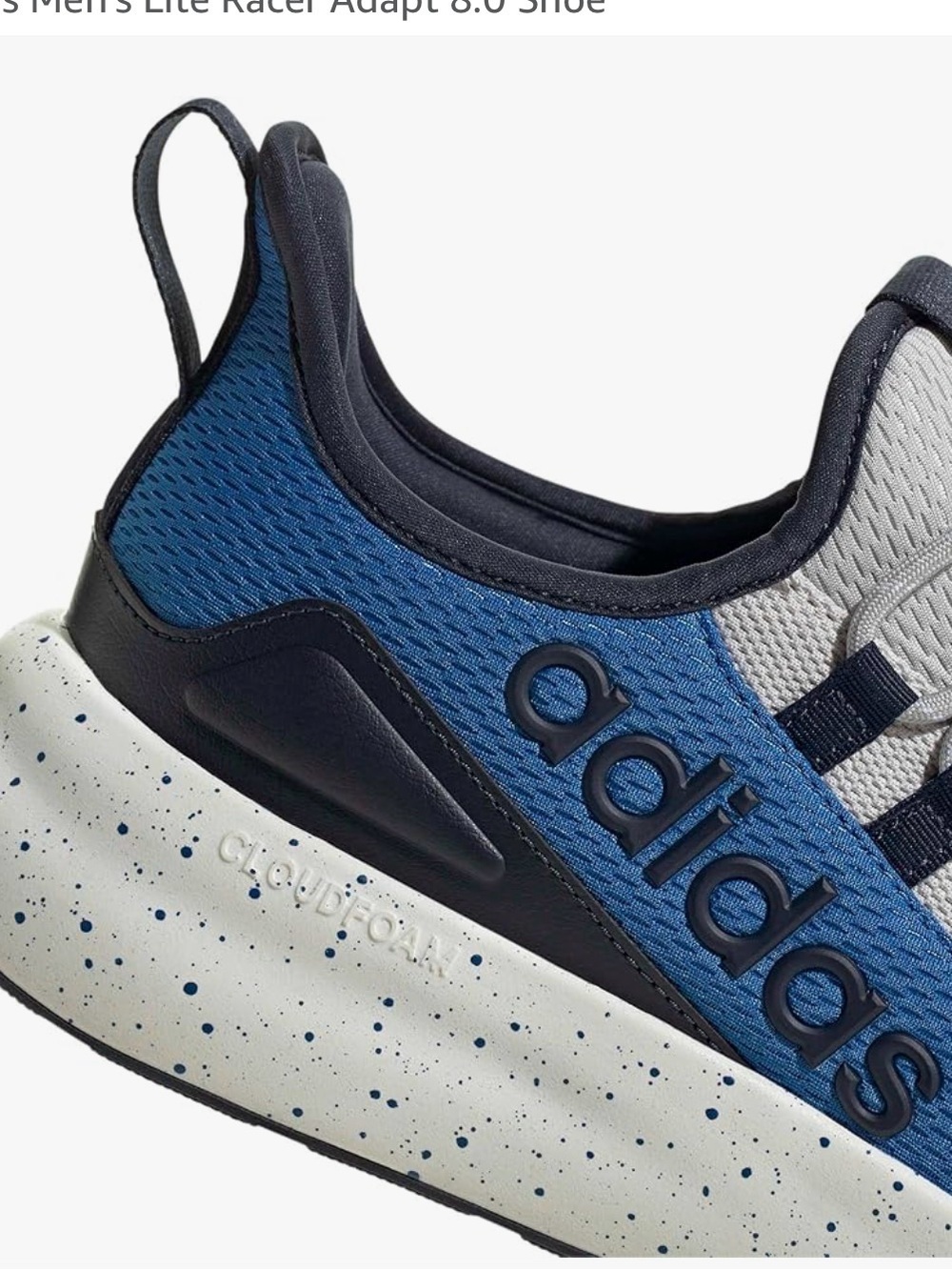 adidas Men’s Athletic Sneaker - Grey & Blue - Picture 4 of 7